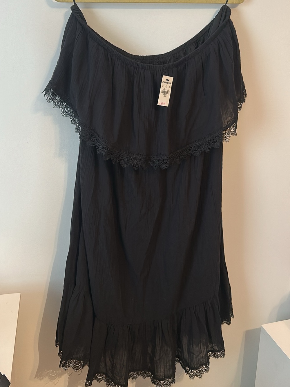 Express off the shoulder dress